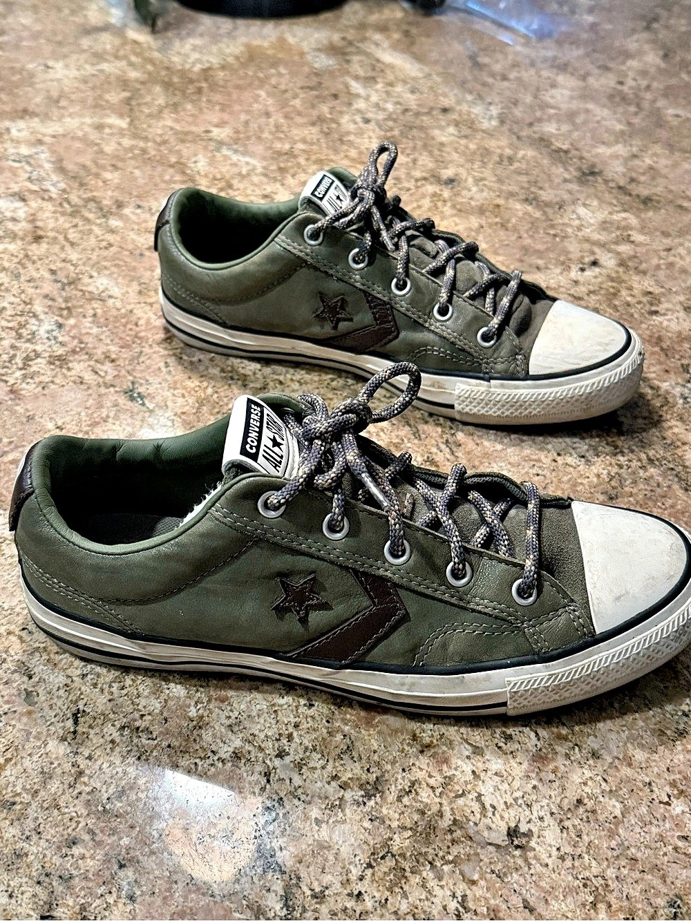 Converse Cons Star Player Ox Olive & Brown Sneakers Women 8.5 Mens 6.5